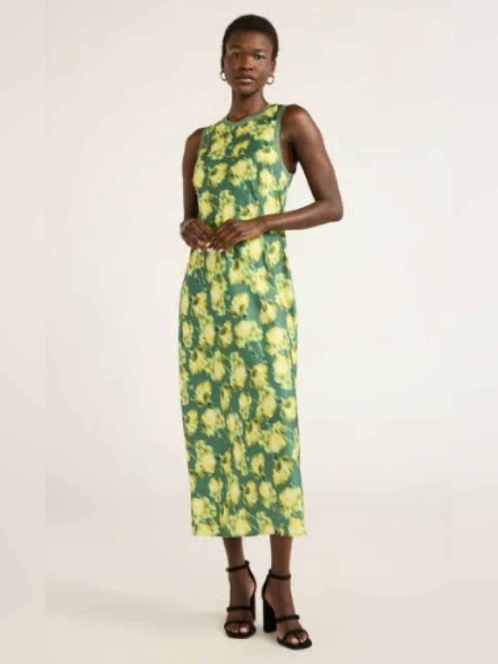 Scoop Women’s Medium Crew Neck Midi Dress